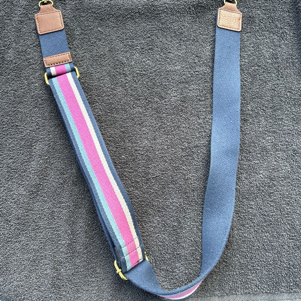 FOSSIL Multi-Colored Botanical PVC/Leather Crossbody Purse Bag Preowned - Picture 13 of 13